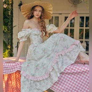 Fleur Poetry Corset Dress by LACEMADE NWT